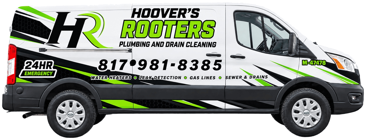 Hoover's Rooters plumbing and drain cleaning service van